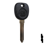 Uncut Transponder Key PK3 | Cadillac, GM Logo | B112PT Automotive Key Strattec