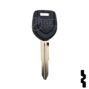 Uncut Transponder Key "R" Chip Blank | Mitsubishi | MIT8-PT, 692058 Automotive Key LockVoy