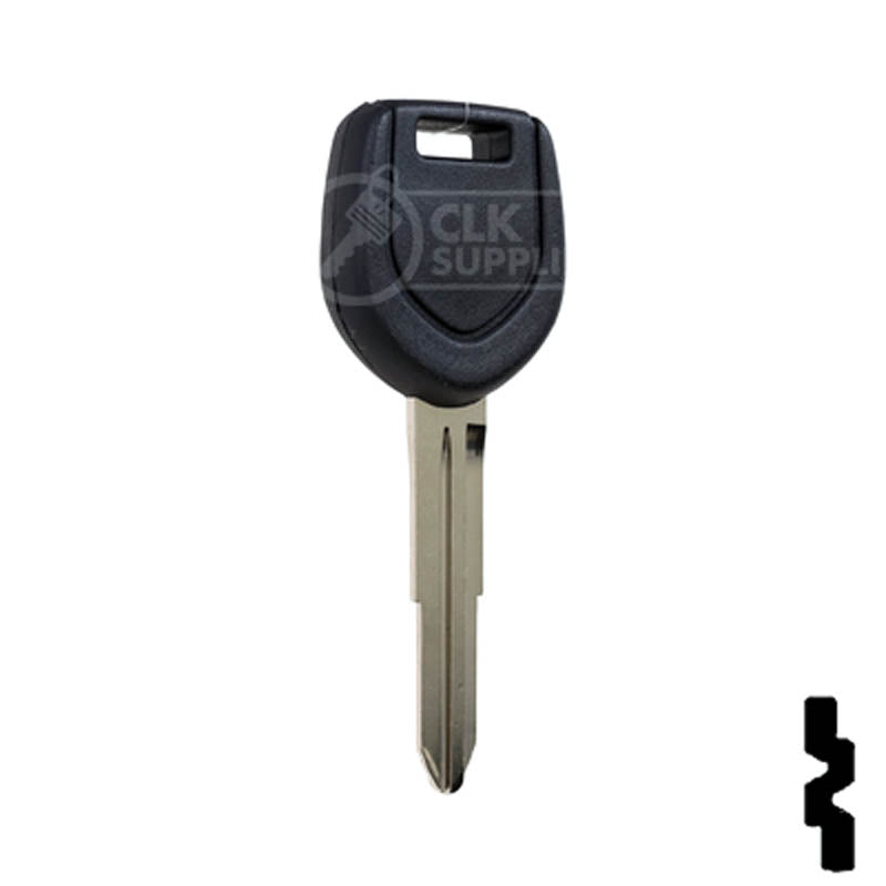 Uncut Transponder Key "R" Chip Blank | Mitsubishi | MIT8-PT, 692058 Automotive Key LockVoy