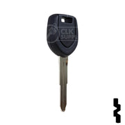Uncut Transponder Key "R" Chip Blank | Mitsubishi | MIT8-PT, 692058 Automotive Key LockVoy