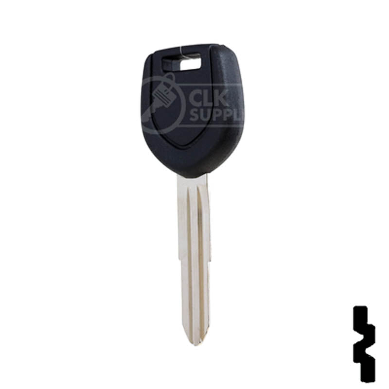 Uncut Transponder Key "R" Chip Blank | Mitsubishi | MIT8-PT, 692058 Automotive Key LockVoy