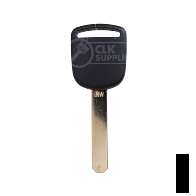 Uncut Transponder Key RW Blank | Acura | Honda | HO01-PT5, 692082 Automotive Key LockVoy