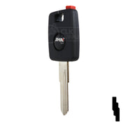 Uncut Transponder Key Shell | Audi | TP00AU-AH-P2 Automotive Key JMA USA