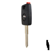 Uncut Transponder Key Shell | Audi | TP00AU-AH-P2 Automotive Key JMA USA