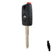 Uncut Transponder Key Shell | Audi | TP00AU-AH-P2 Automotive Key JMA USA