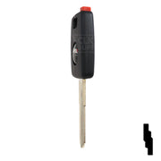 Uncut Transponder Key Shell | Audi | TP00AU-AH-P2 Automotive Key JMA USA