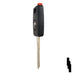 Uncut Transponder Key Shell | Audi | TP00AU-AH-P2 Automotive Key JMA USA