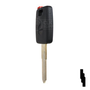 Uncut Transponder Key Shell | Audi | TP00AU-AH-P2 Automotive Key JMA USA