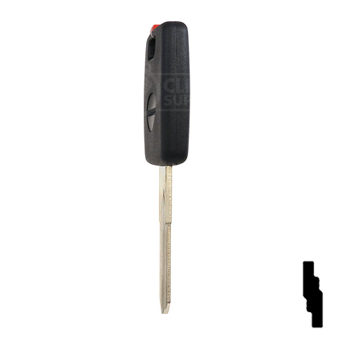 Uncut Transponder Key Shell | Audi | TP00AU-AH-P2 Automotive Key JMA USA