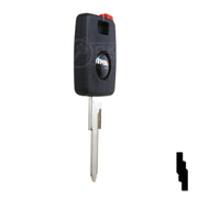 Uncut Transponder Key Shell | Audi | TP00AU-AH-P2 Automotive Key JMA USA
