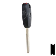 Uncut Transponder Key Shell | Citroen, Peugeot | TP00HU-HCA-P Automotive Key JMA USA