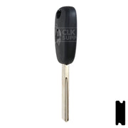 Uncut Transponder Key Shell | Citroen, Peugeot | TP00HU-HCA-P Automotive Key JMA USA