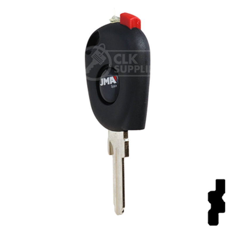 Uncut Transponder Key Shell | Dacia | TP00DAC-3D-P4 Automotive Key JMA USA