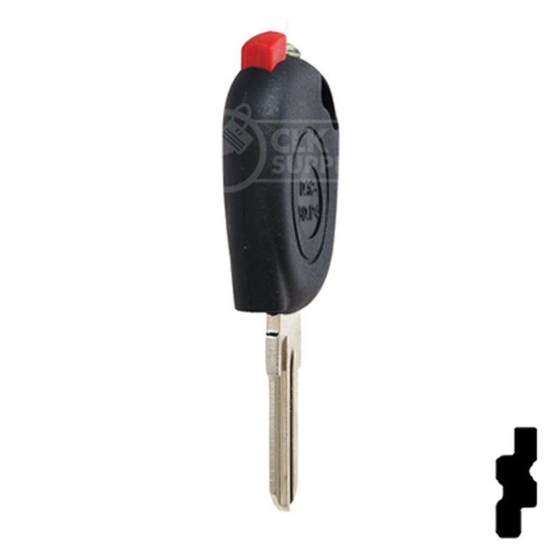 Uncut Transponder Key Shell | Dacia | TP00DAC-3D-P4 Automotive Key JMA USA