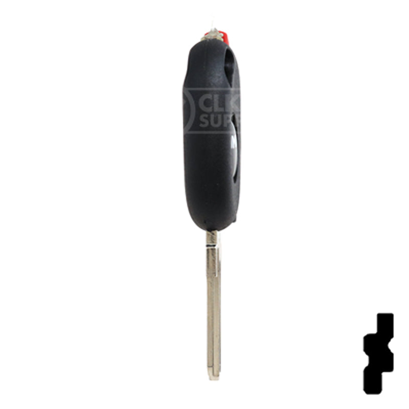 Uncut Transponder Key Shell | Dacia | TP00DAC-3D-P4 Automotive Key JMA USA