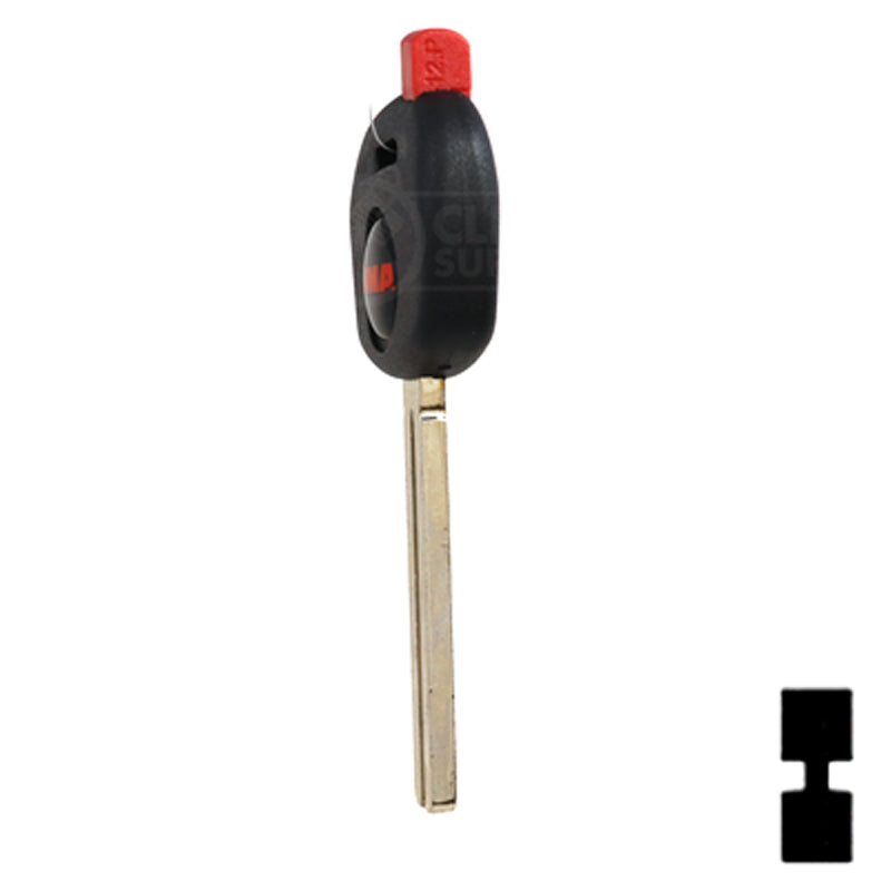 Uncut Transponder Key Shell | Mazda | TP00MAZ-12-P1 Automotive Key JMA USA
