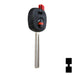Uncut Transponder Key Shell | Mazda | TP00MAZ-12-P1 Automotive Key JMA USA