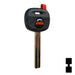 Uncut Transponder Key Shell | Mazda | TP00MAZ-12-P1 Automotive Key JMA USA