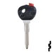 Uncut Transponder Key Shell | Mazda | TP00MAZ-9D-P Automotive Key JMA USA