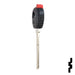 Uncut Transponder Key Shell | Mazda | TP00MAZ-9D-P Automotive Key JMA USA
