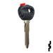 Uncut Transponder Key Shell | Mazda | TP00MAZ-9D-P Automotive Key JMA USA