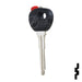 Uncut Transponder Key Shell | Mazda | TP00MAZ-9D-P Automotive Key JMA USA