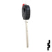 Uncut Transponder Key Shell | Mazda | TP00MAZ-9D-P Automotive Key JMA USA