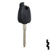 Uncut Transponder Key Shell | Nissan, Infiniti | NI02-Shell Automotive Key JMA USA