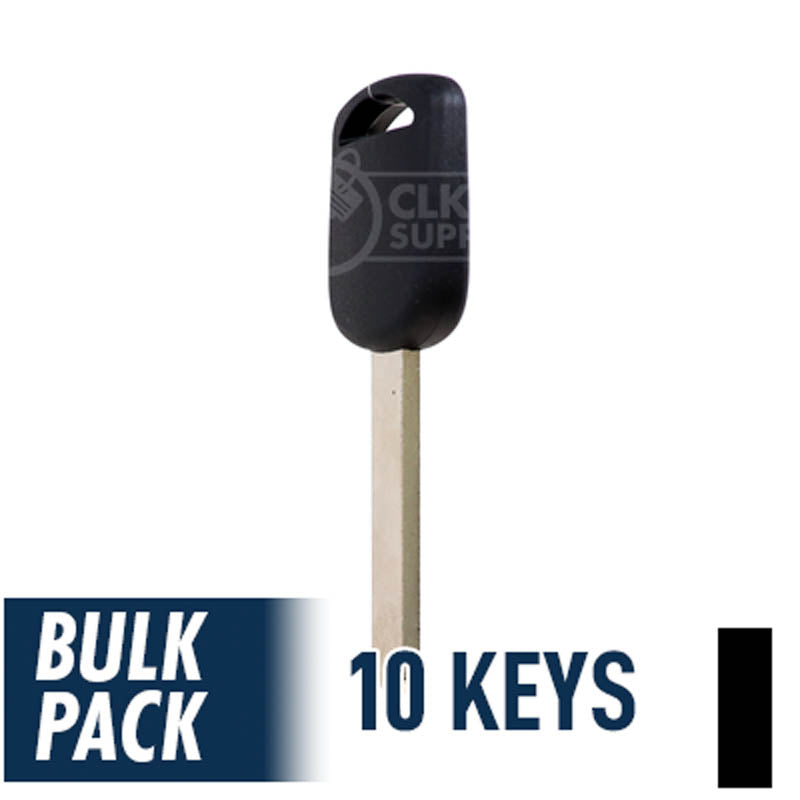 Uncut Transponder Key "V" Chip | Acura | Honda | HO03-PT, 5907553 Pack of 10 Automotive Key JMA USA