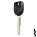 Uncut Transponder Key w/ Strattec Logo | Mitsubishi | MIT12PT Automotive Key Strattec