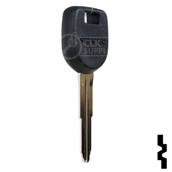 Uncut Transponder Key w/ Strattec Logo | Mitsubishi | MIT12PT Automotive Key Strattec