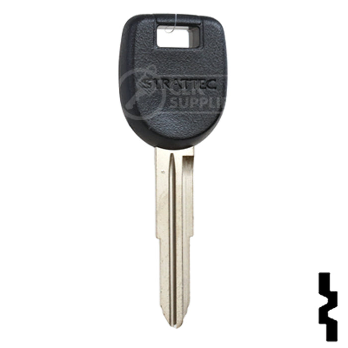 Uncut Transponder Key w/ Strattec Logo | Mitsubishi | MIT12PT Automotive Key Strattec