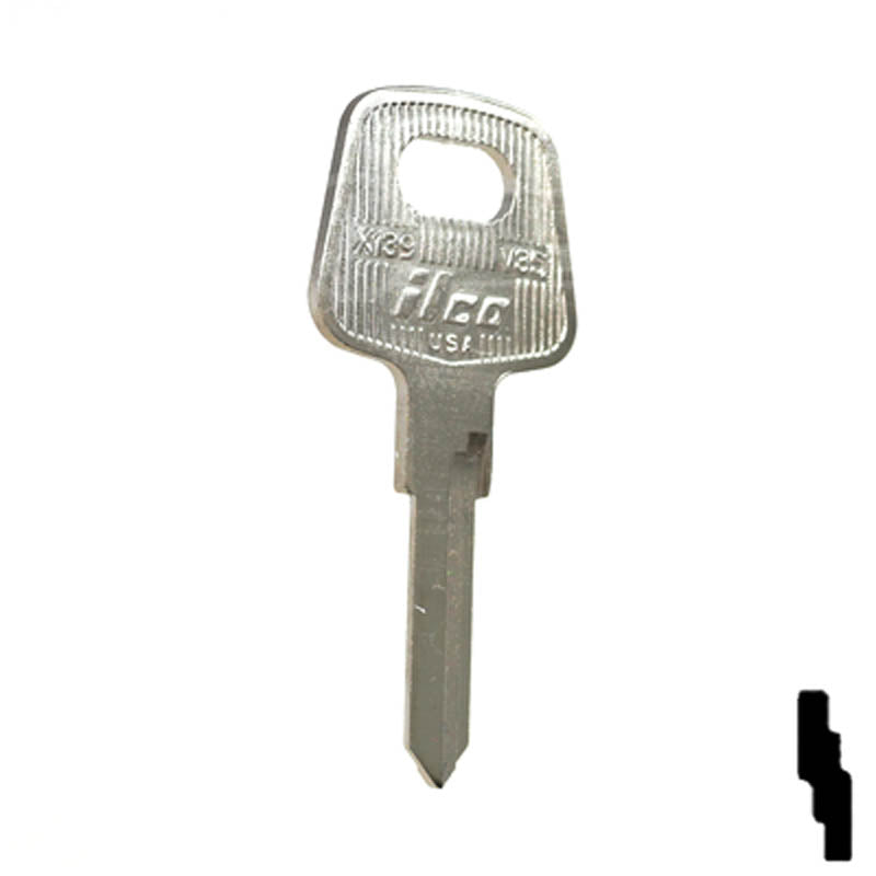 V35, X139 Audi Key Automotive Key Ilco