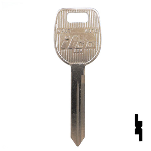 X263 ( MIT6 ) Mitsubishi Key Automotive Key Ilco