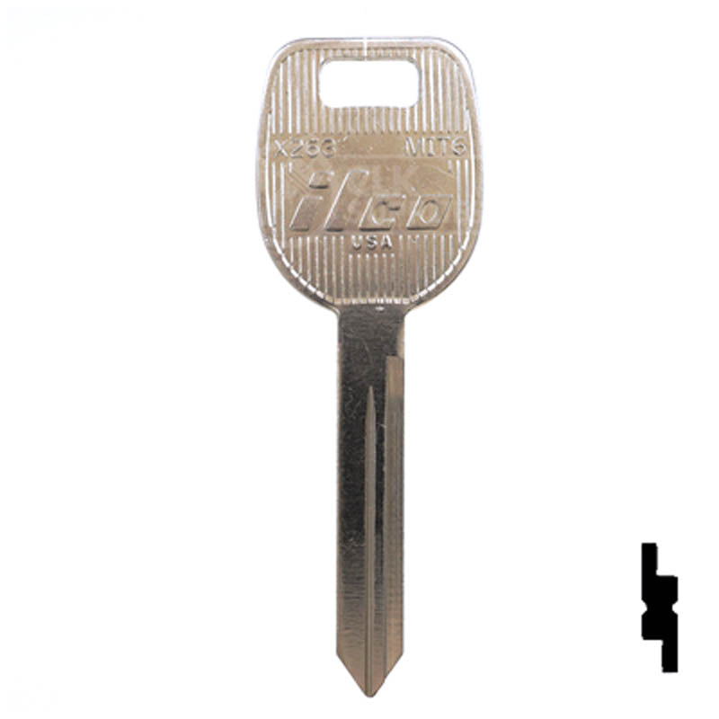 Uncut Key Blank | Mitsubishi | X263 ( MIT6 ) — CLK Supplies