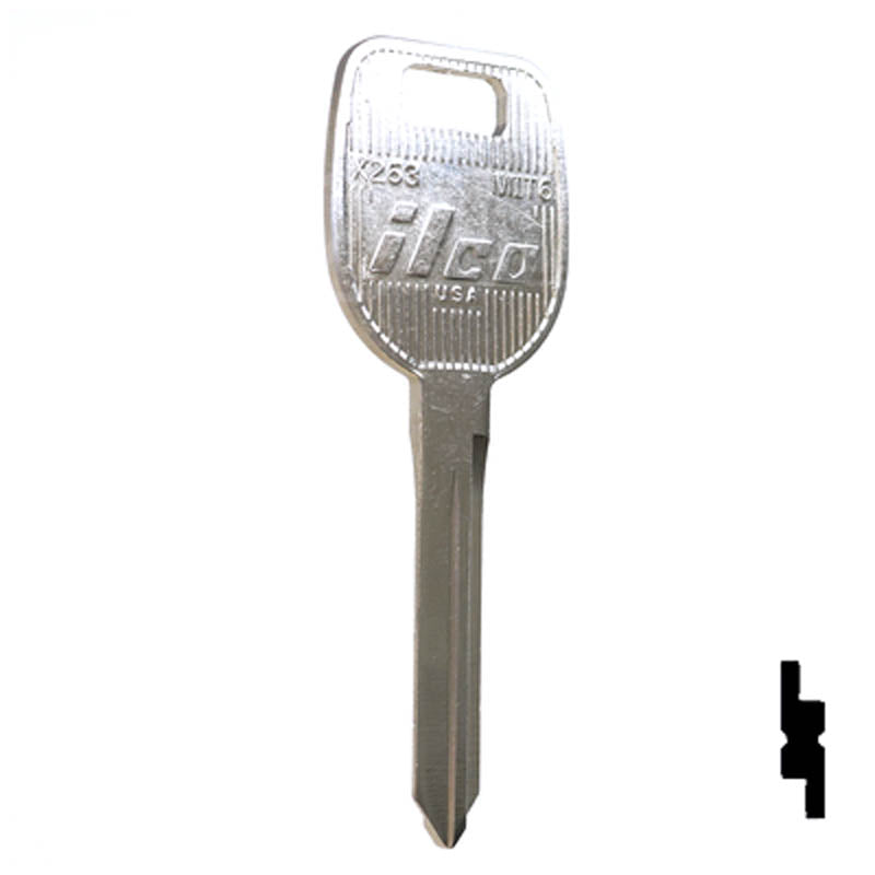 X263 ( MIT6 ) Mitsubishi Key Automotive Key Ilco