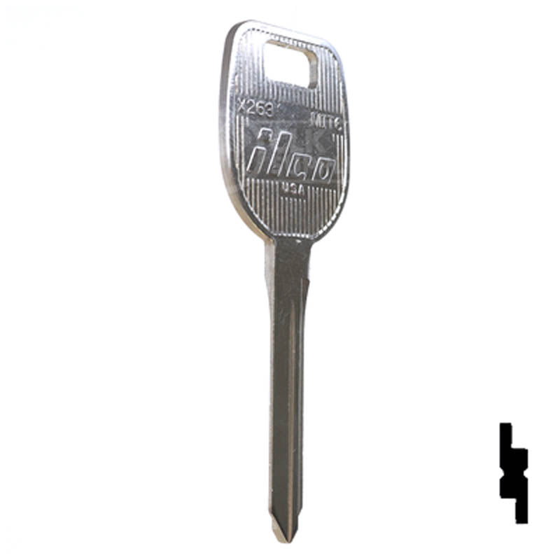 X263 ( MIT6 ) Mitsubishi Key Automotive Key Ilco