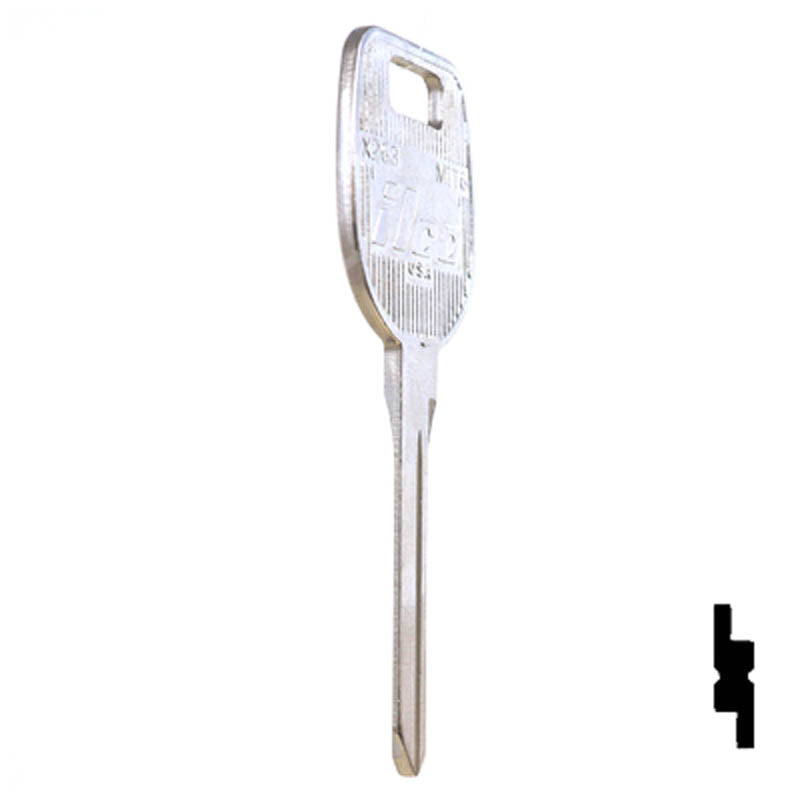 X263 ( MIT6 ) Mitsubishi Key Automotive Key Ilco