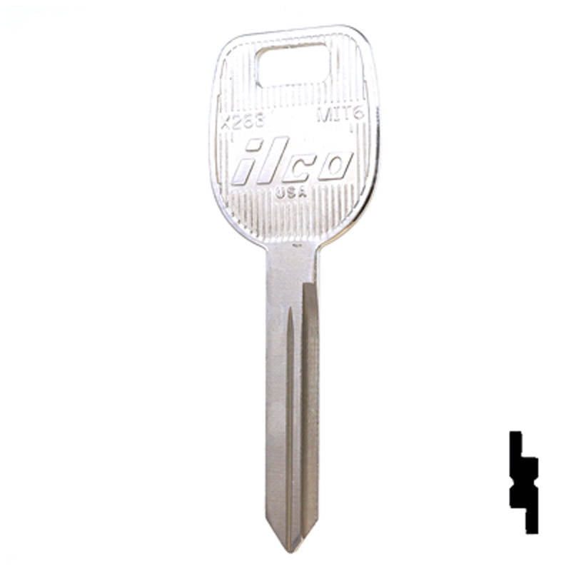 X263 ( MIT6 ) Mitsubishi Key Automotive Key Ilco