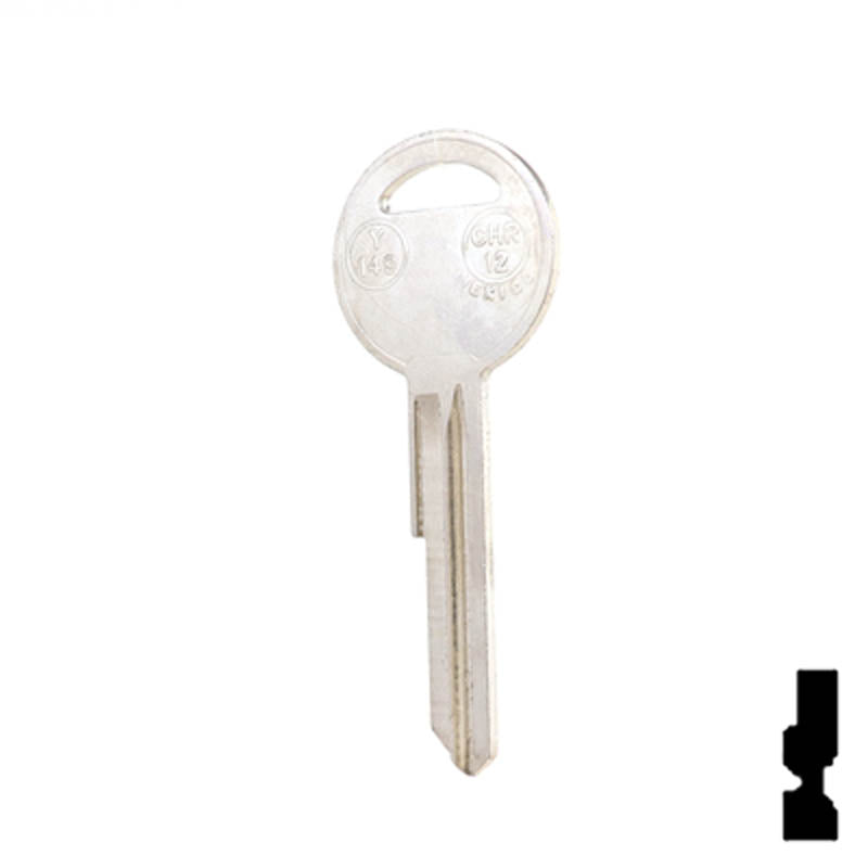 Y149, S1770U Chrysler Key Automotive Key JMA USA