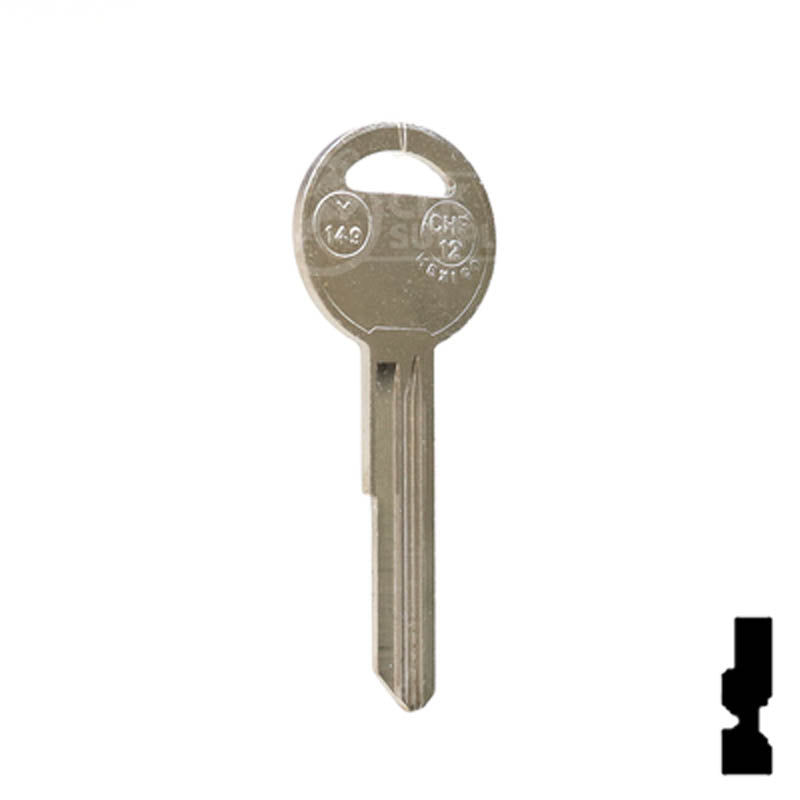 Y149, S1770U Chrysler Key Automotive Key JMA USA