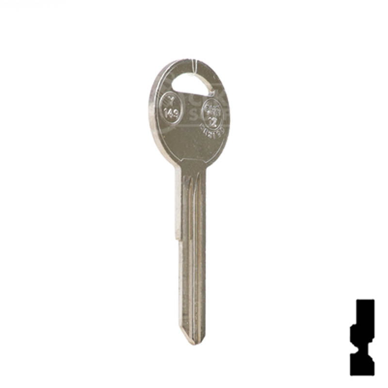 Y149, S1770U Chrysler Key Automotive Key JMA USA