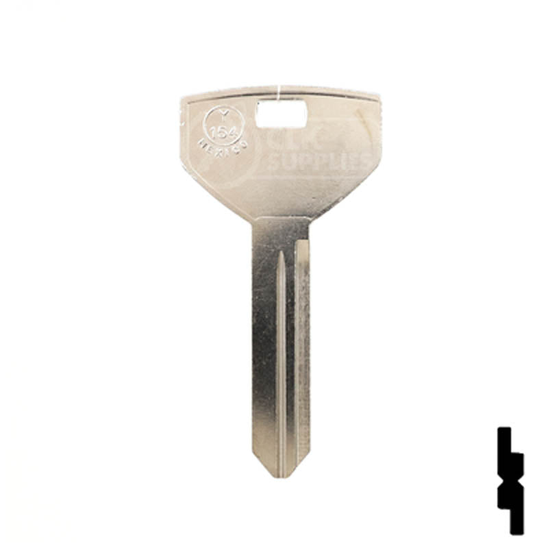 Y154, P1789 Chrysler Key Automotive Key JMA USA