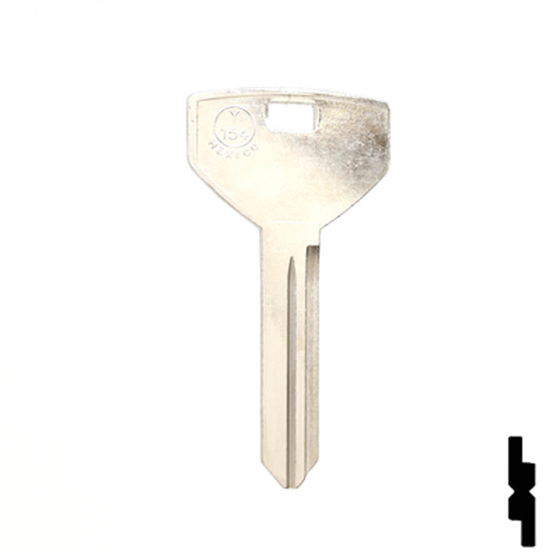 Y154, P1789 Chrysler Key Automotive Key JMA USA