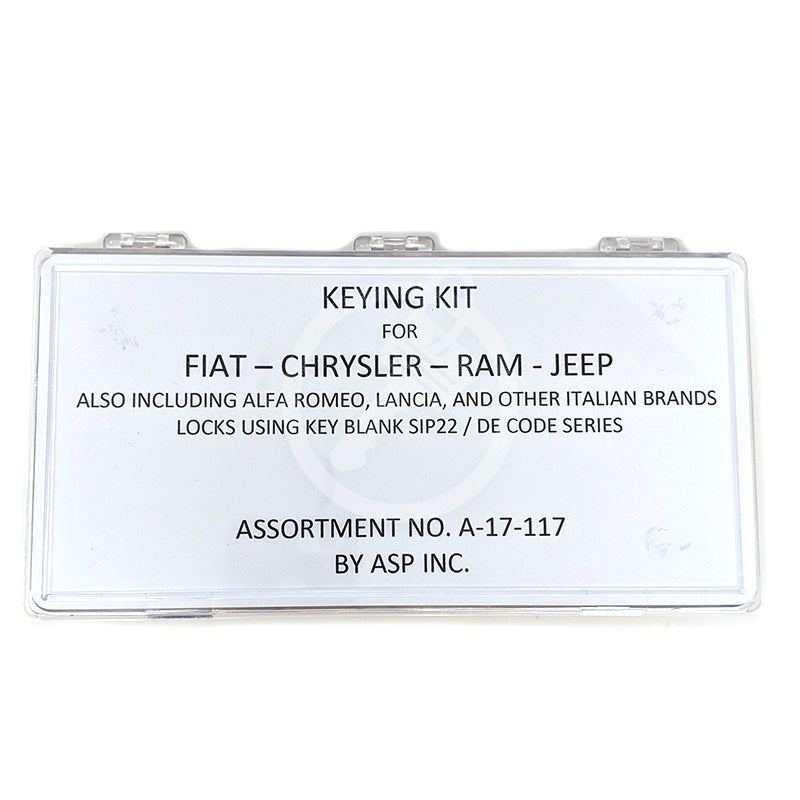 Fiat & RAM High Security Keying Kit (A-17-117) Automotive Pinning Kit ASP
