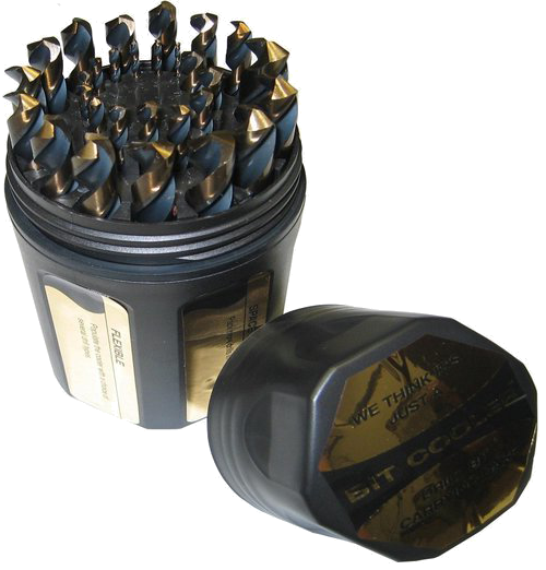 1/16 - 1/2 HSS Black & Gold Drill Bit Set, 29 Pieces Drill Bit DRILL AMERICA