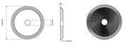 OEM Replacement for AT-U01W Carbide Milling Cutter for Ilco Edge Key Cutting Wheel Raise