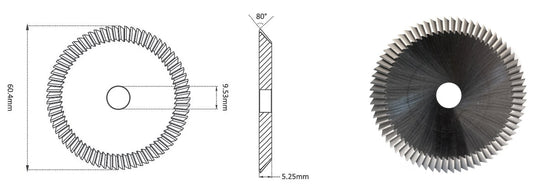 OEM Replacement for AT-U01W Carbide Milling Cutter for Ilco Edge Key Cutting Wheel Raise