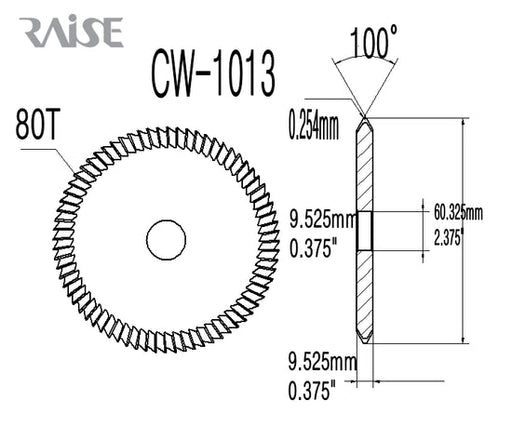 OEM Replacement for CW-1013 HSS Milling Cutter for Ilco Edge Key Cutting Wheel Raise