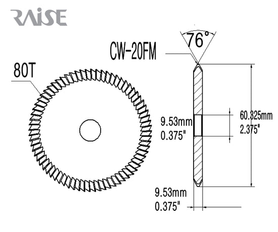 OEM Replacement for CW-20FM One-Step SARGENT HSS Cutter for 1200 Series Edge Key Cutting Wheel Raise